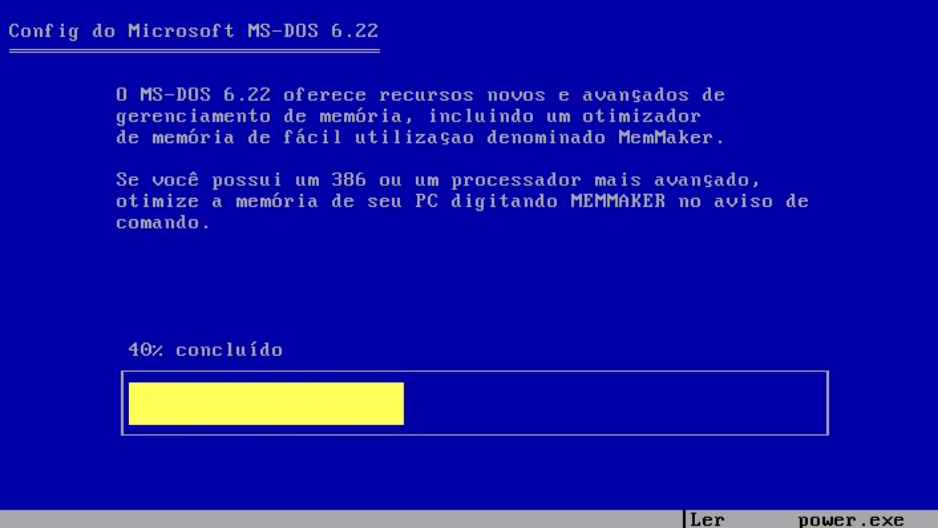 MS DOS 6.22 - Microsoft DOS em Português do Brasil